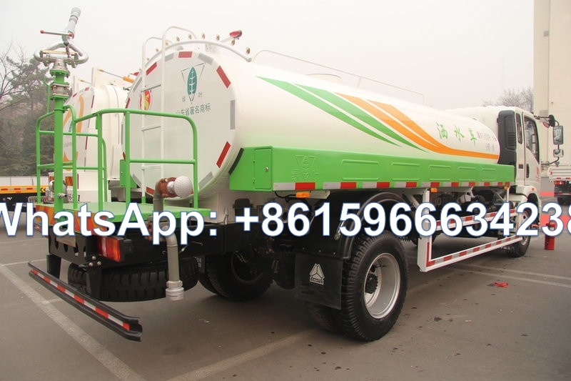 Sinotruk HOWO 4x2 RHD 10 tons water spraying tanker truck 10M3 watering truck for road washing
