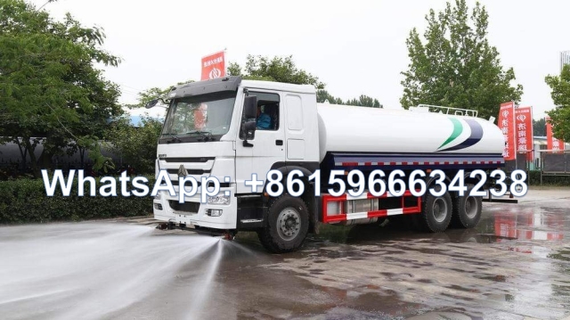 Sinotruk Howo 6x4 25000liter Spraying water tanker truck