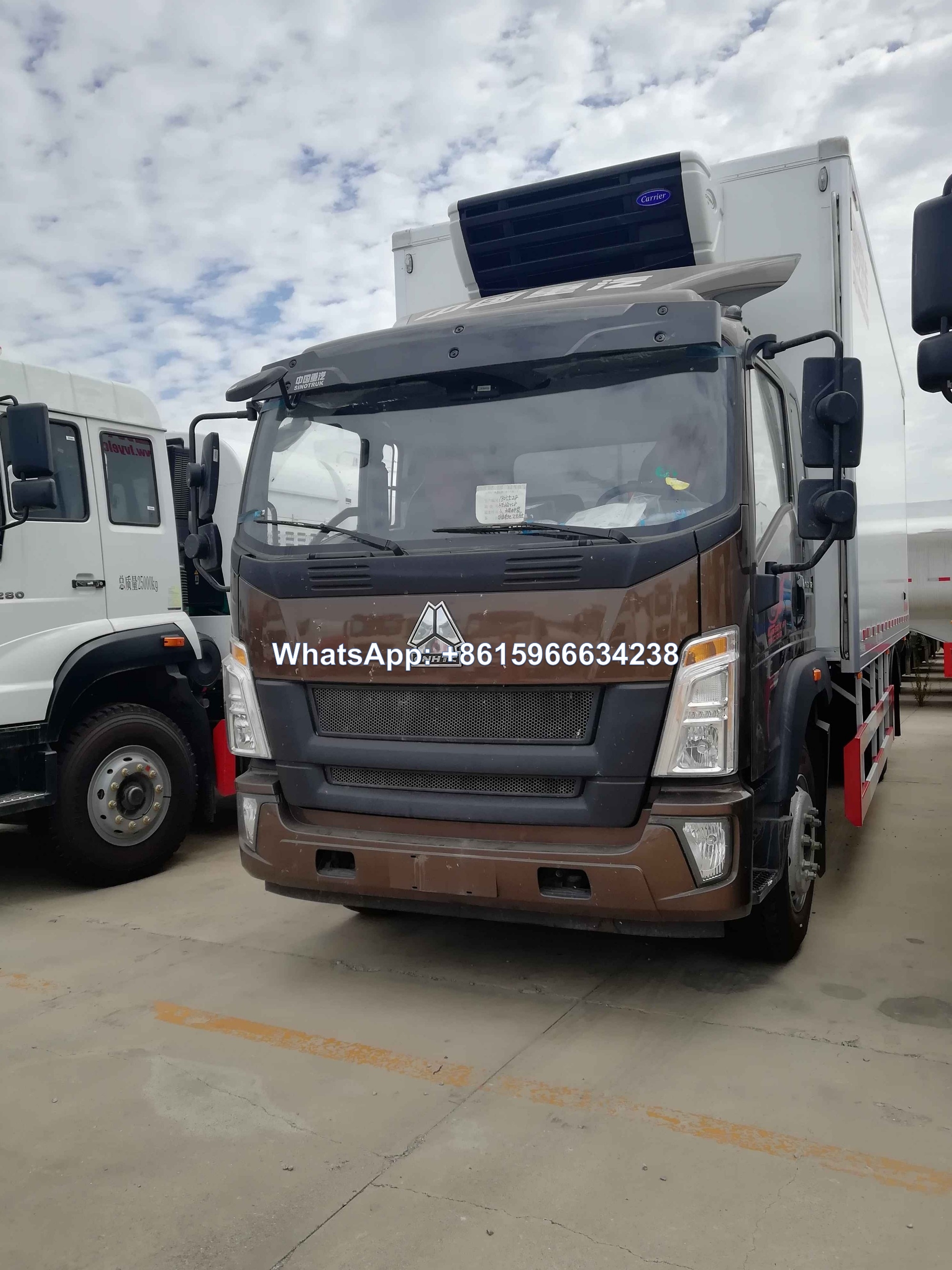 Sinotruk HOWO 4X2 Refrigerated freezer truck 10Ton