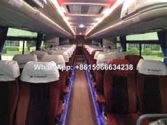 China 12.5 meters 3 axle Coach Bus 50-60 seats luxury bus