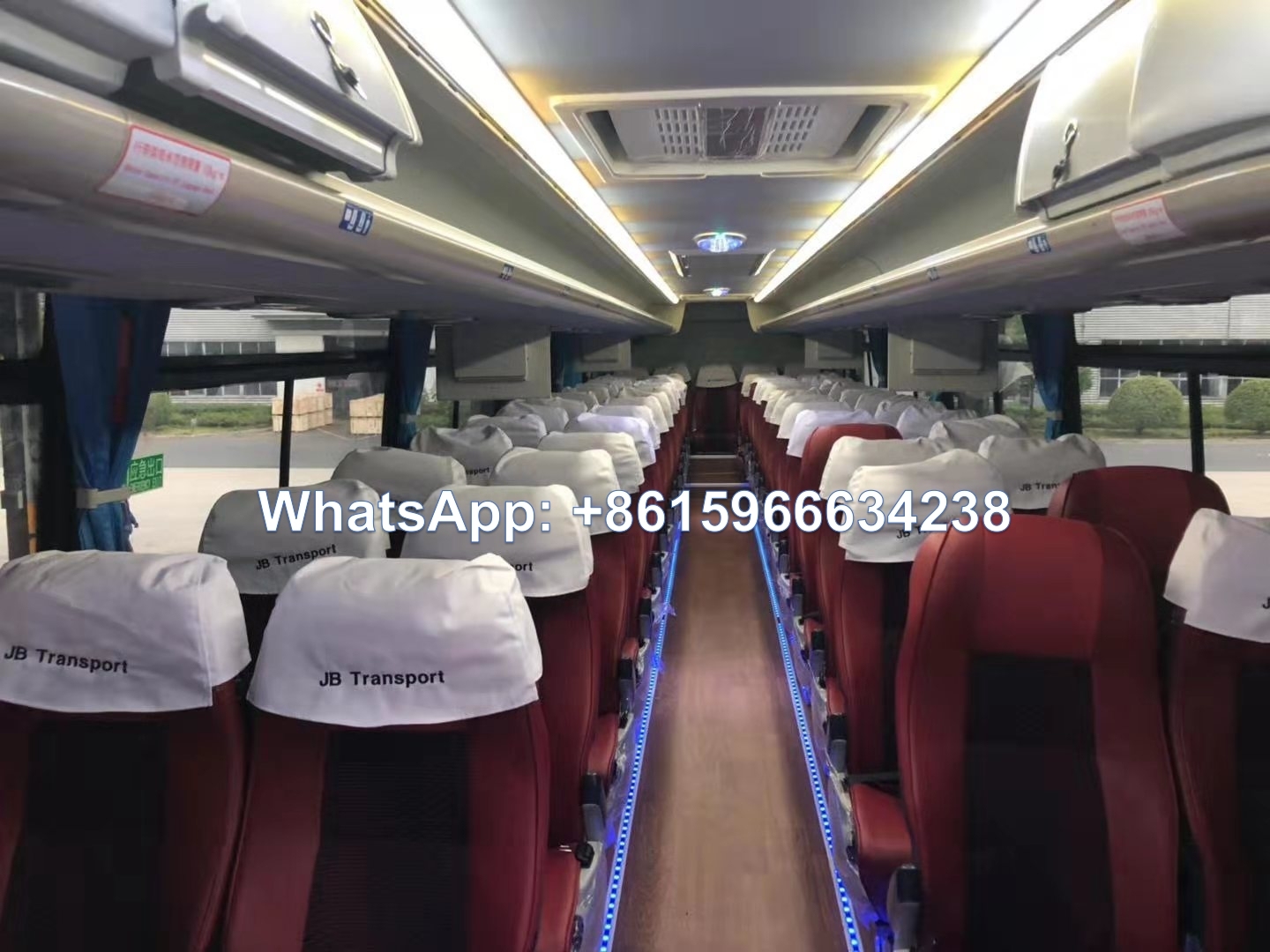 China Aisa Star Bus 3 axle Luxury Coach Bus 59 setas