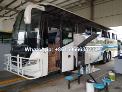 China 12.5 meters 3 axle Coach Bus 60-70 seats luxury bus