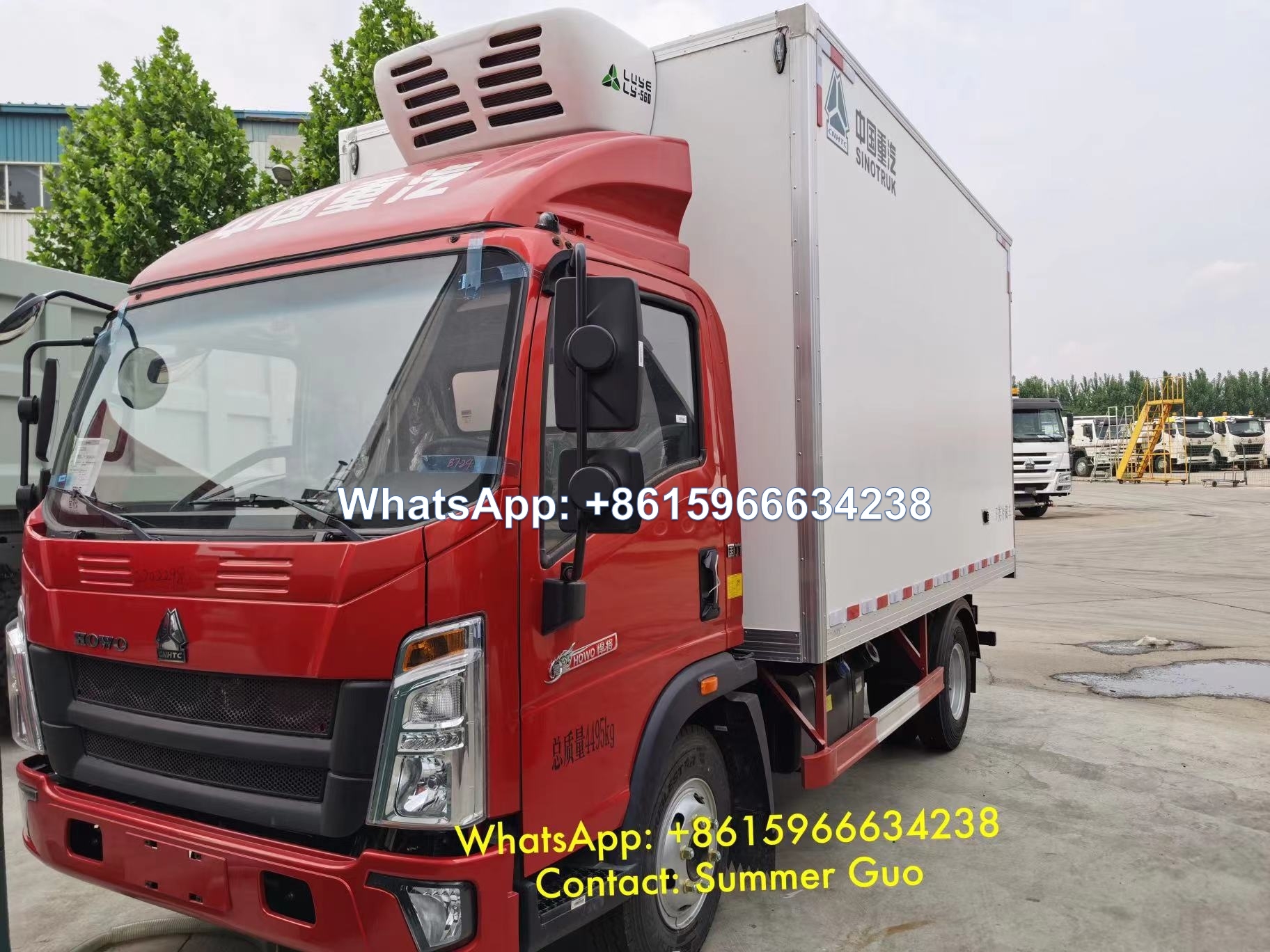 Sinotruk HOWO 4x2 Refrigerated Truck 5Ton sale