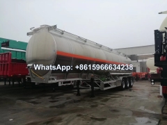 Strong 3 axle Aluminum Fuel Tanker Trailers 42000Liters sale
