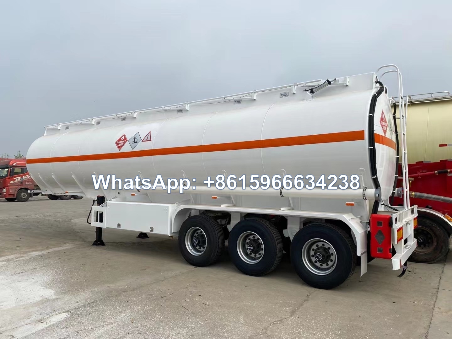 Sinotruk high quality 3 axle Fuel Tanker Trailers 45000Liters sale
