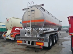 Strong 3 axle Aluminum Fuel Tanker Trailers 42000Liters sale