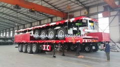 Sinotruk 4 axle 60 tone sidewall cargo trailer