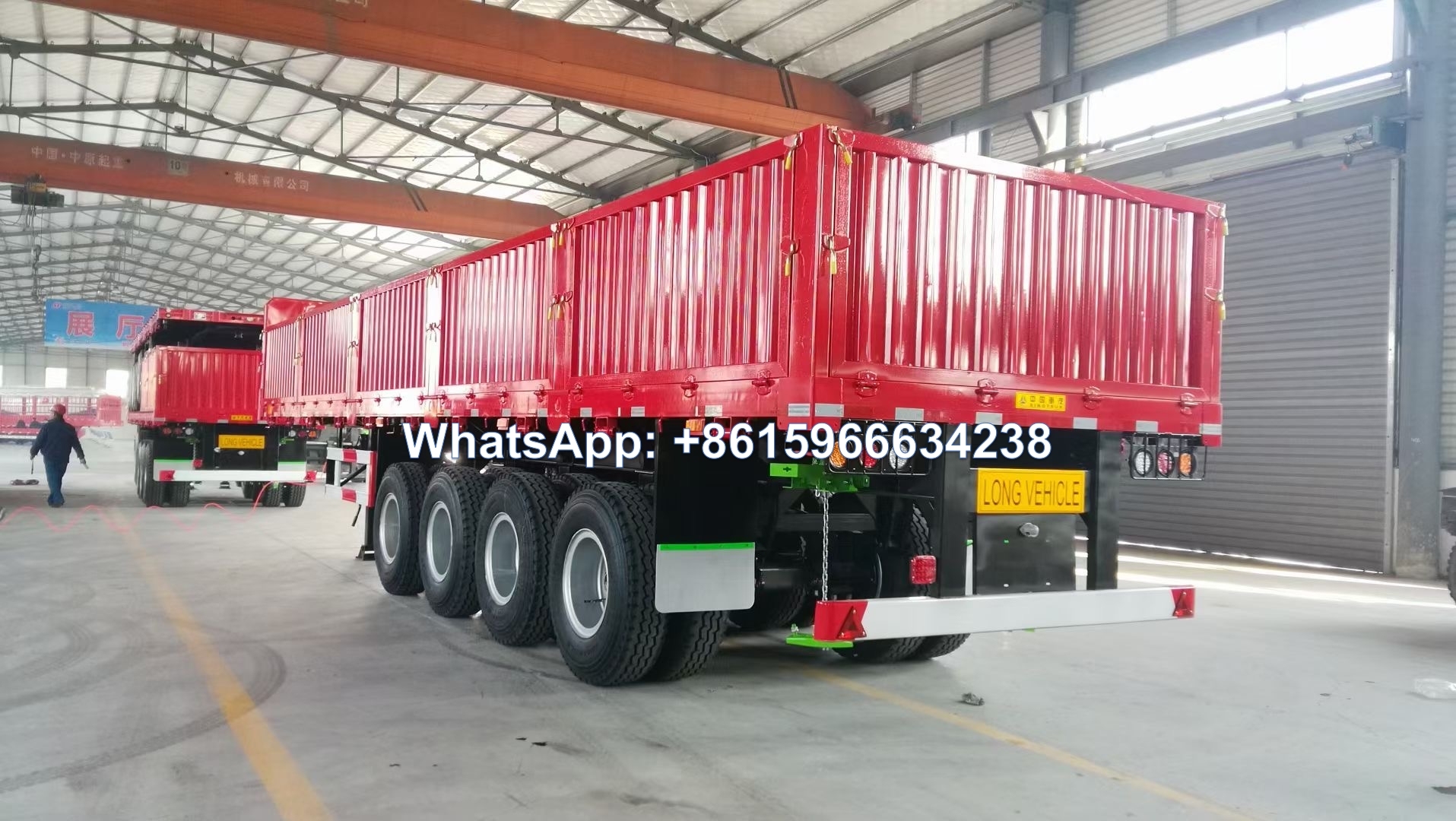 Sinotruk 4 axle 60 tone sidewall cargo trailer