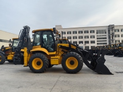China Shantui brand TLB 4WD Backhoe Loader 10500KG with Cummins engine for sale