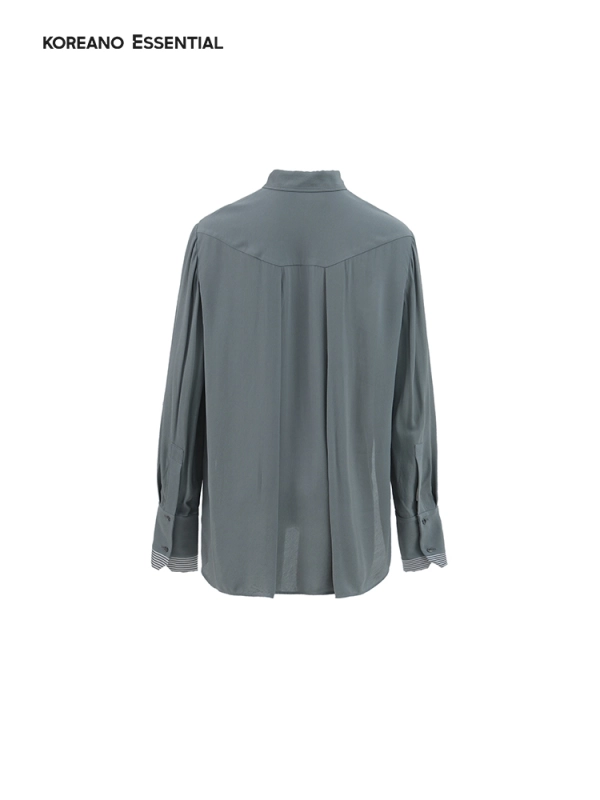 H-Shape Business Shirt in Bean Grey
