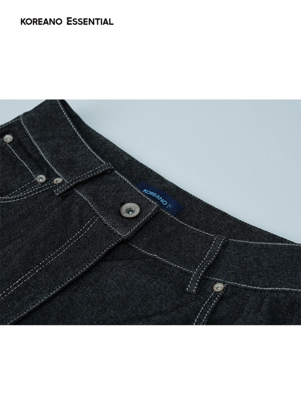 Black Denim Commuter Skinny Carrot Pants