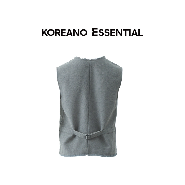 Misty Blue and White False Two Piece Jacket