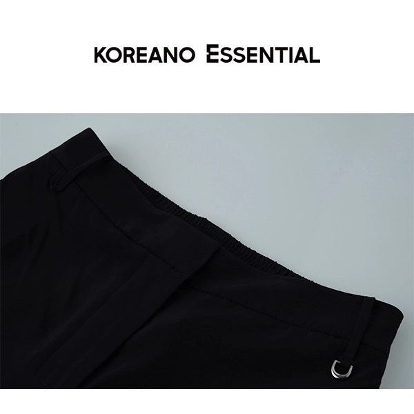 Loose Fit Silhouette Banana Pants Navy