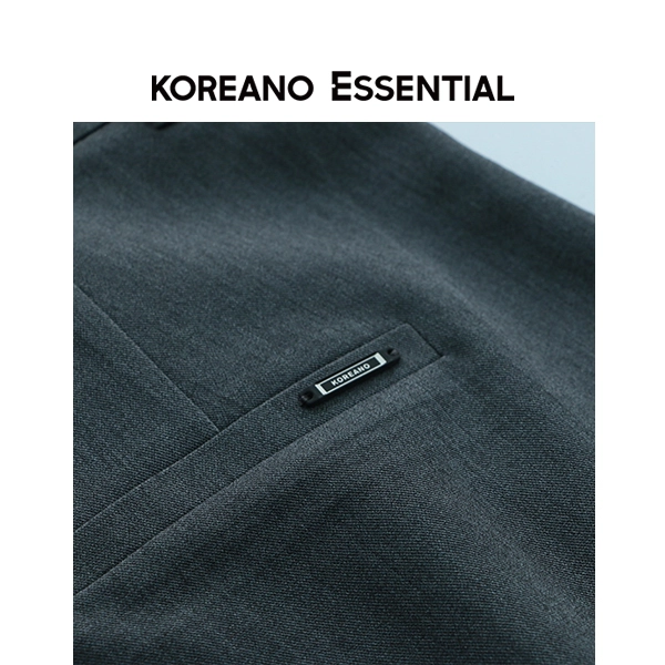 Elephant Grey European Wide Leg Western Pants