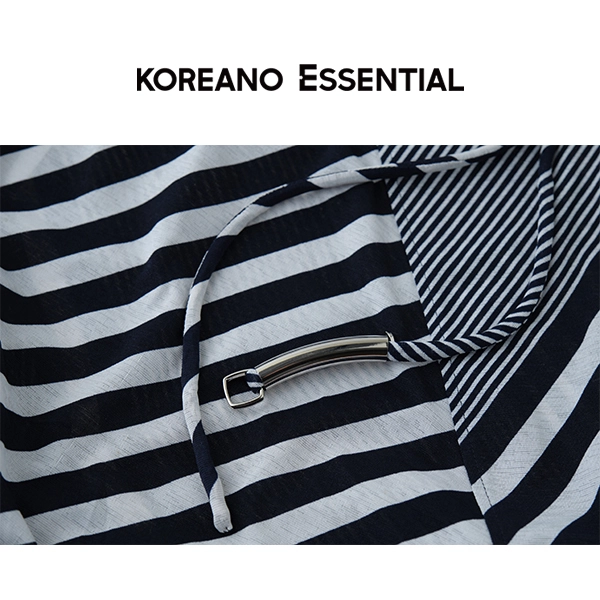 Dappled Shadow Irregular Stripe Dress