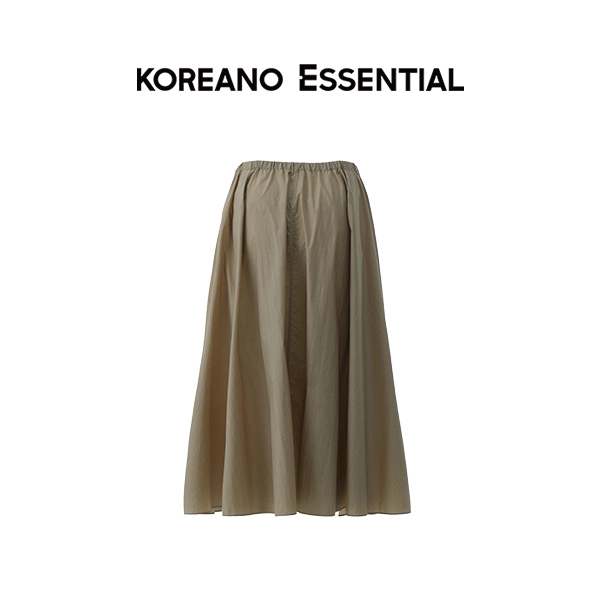 Desert Camel Drawstring Waisted Half Skirt