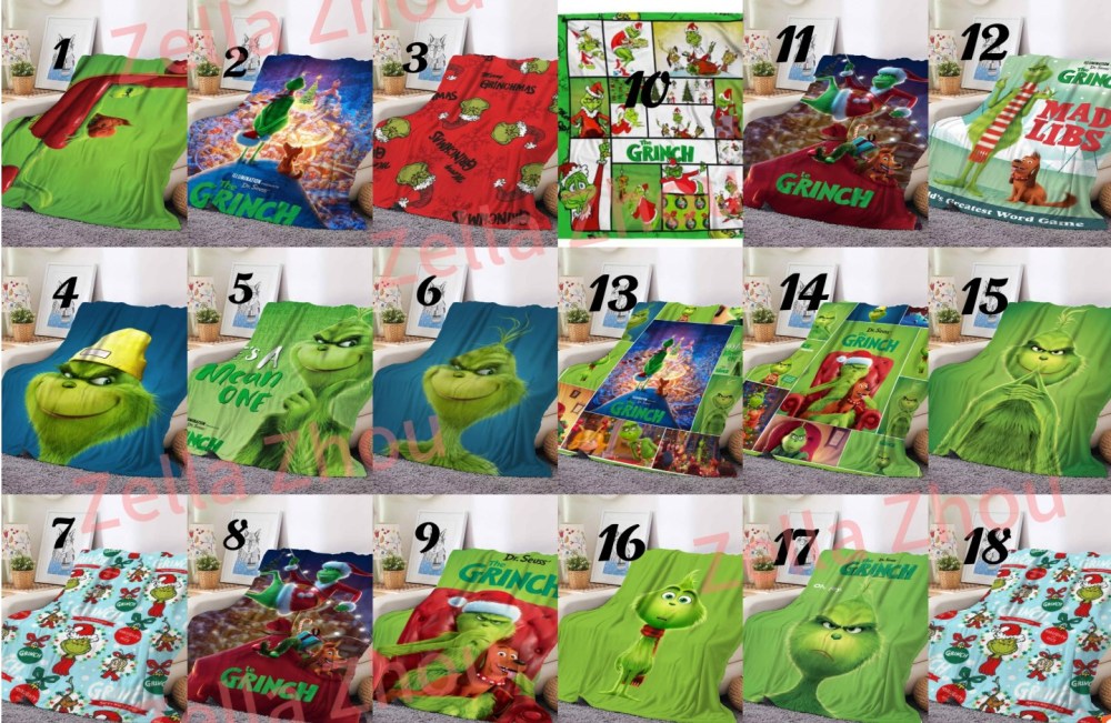 Zella New Style Grinch Blankets