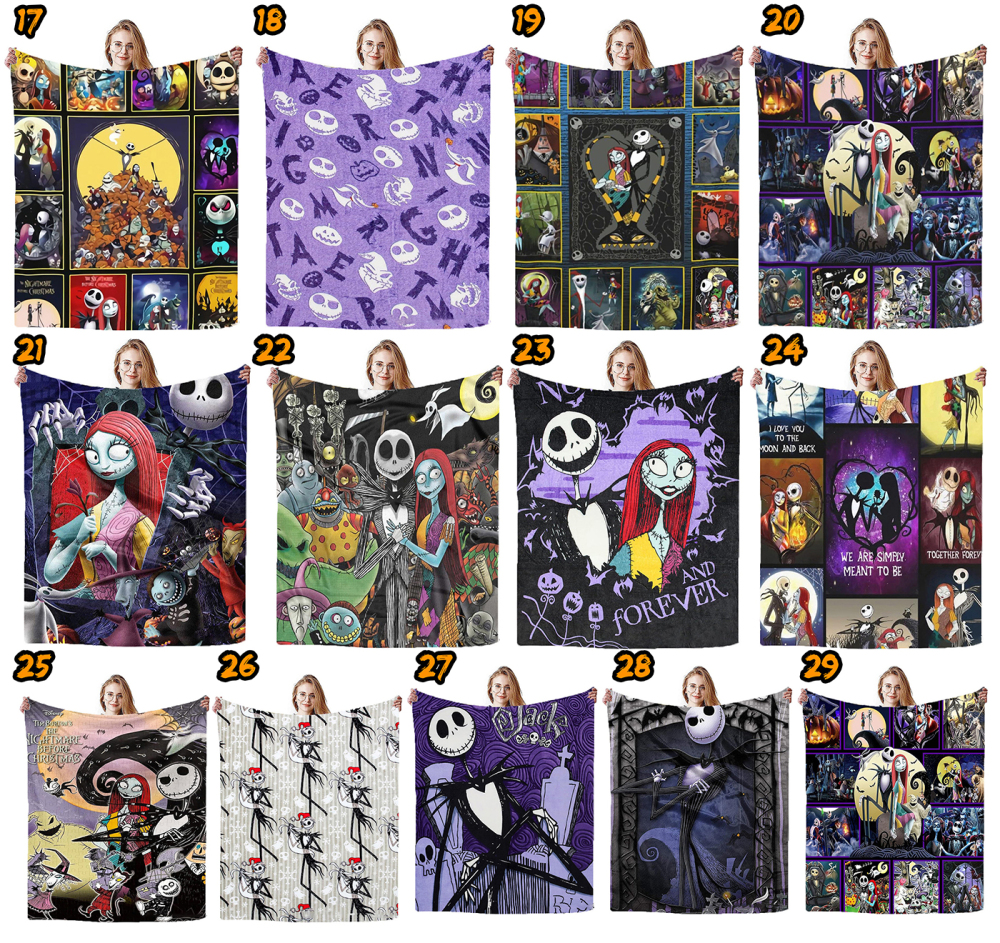 Zella Halloween Blankets for Party Sofa Bed Living Room 100*150&150*200