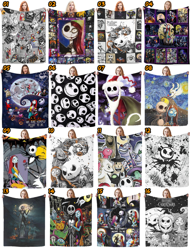 Zella Halloween Blankets for Party Sofa Bed Living Room 100*150&150*200