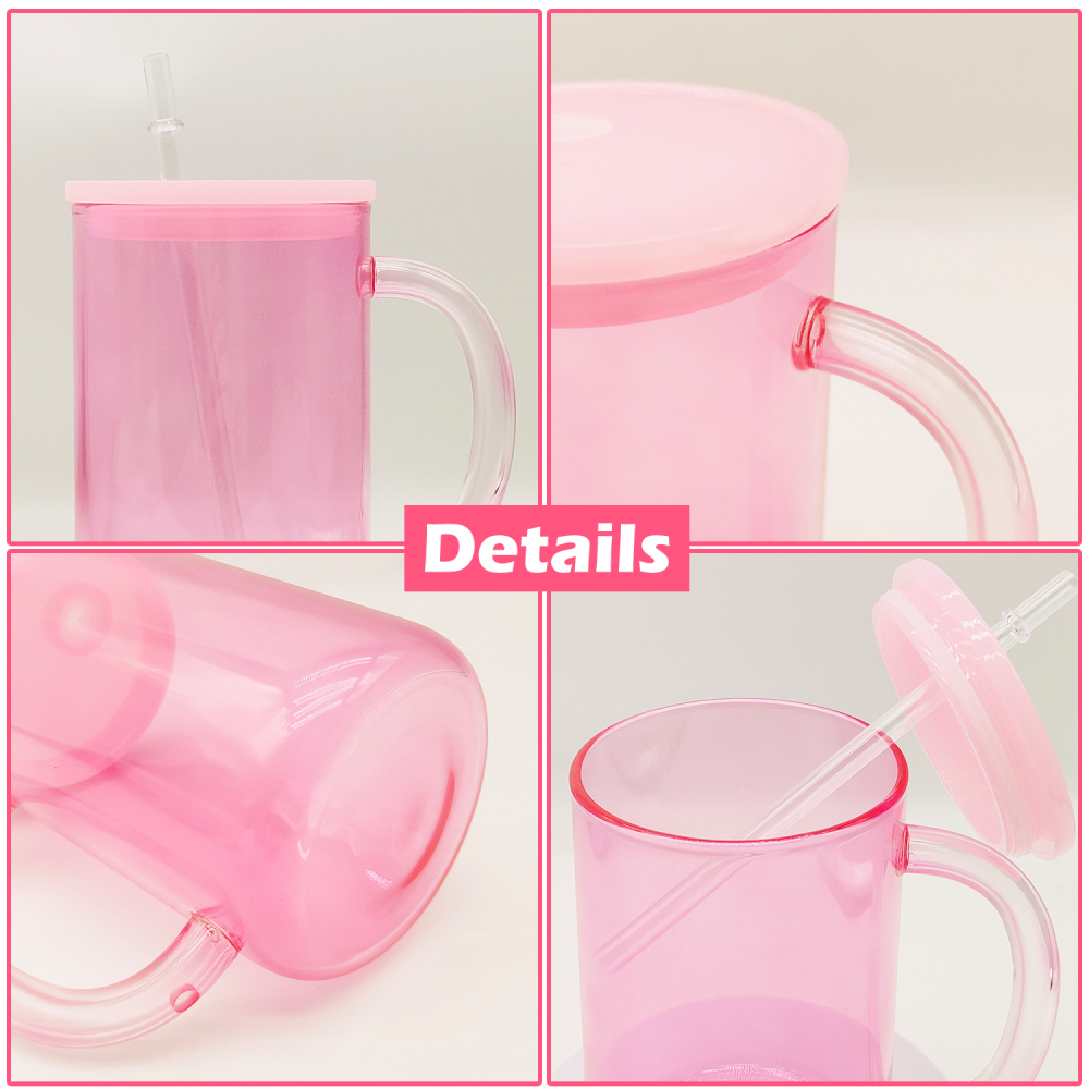 Zella 15OZ Jelly Glass Mug for sublimation US Warehouse