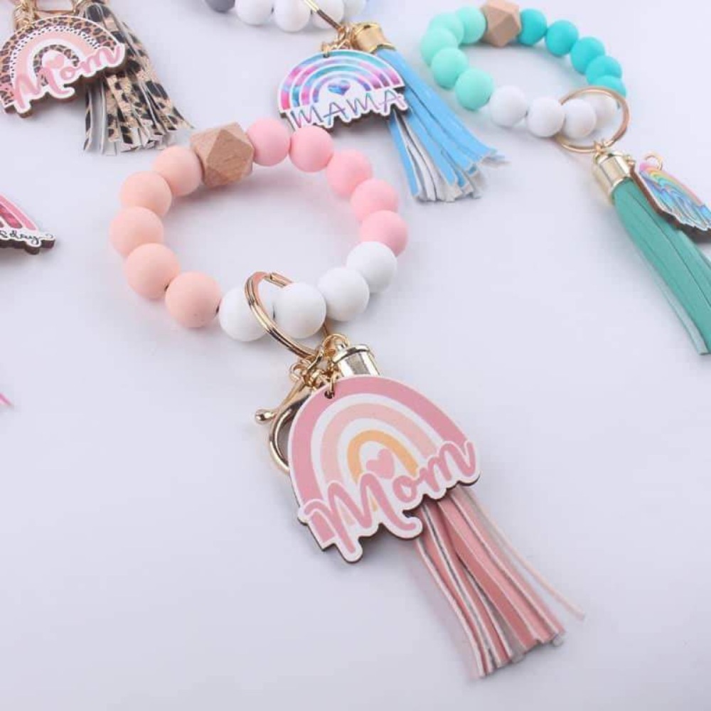 Zella 2024 Monther's Day Unique Gift Wooden Bead Bracelet