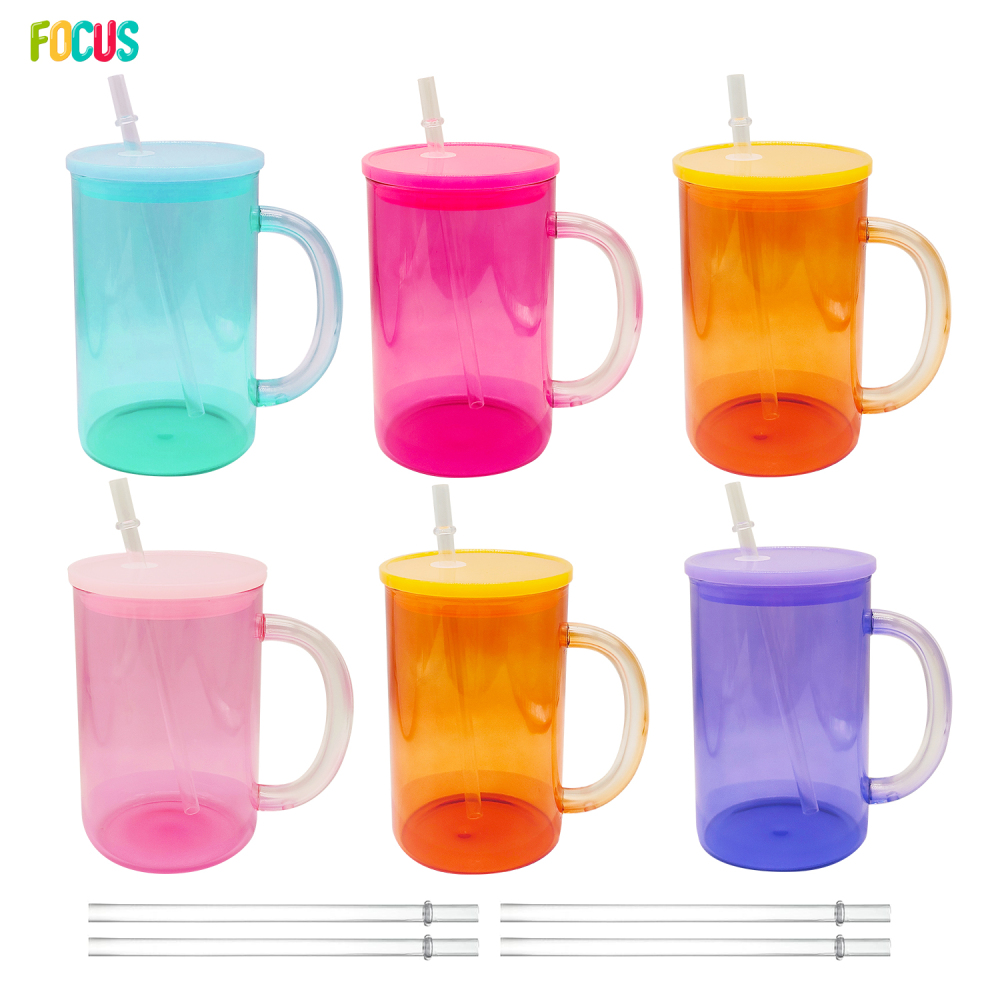 Zella 15OZ Jelly Glass Mug for sublimation US Warehouse