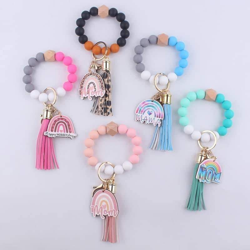 Zella 2024 Monther's Day Unique Gift Wooden Bead Bracelet