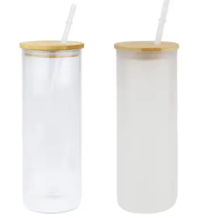 Zella  25oz Sublimation Glass Cups Clear/Frosted USA Warehouse