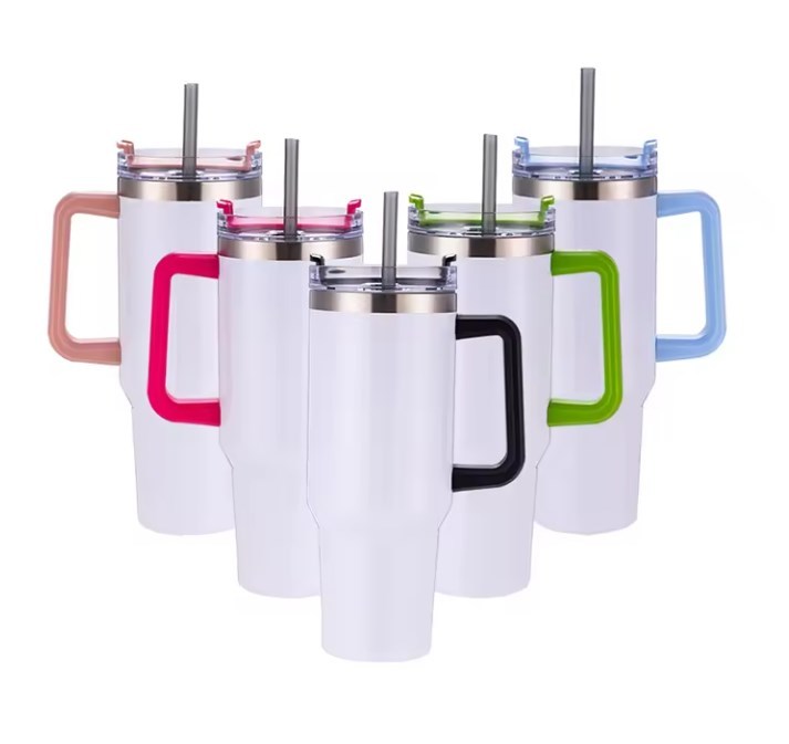 Zella 40OZ H1.0 Sublimation Tumbler Mixed Colorful Handle USA warehouse RTS