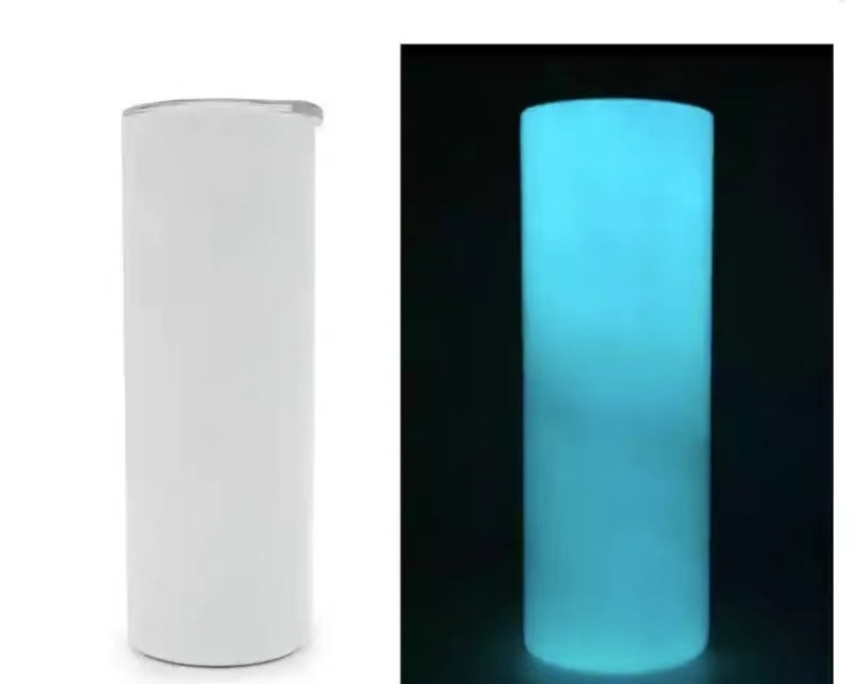 Zella 20oz glow in dark sublimation green and blue USA