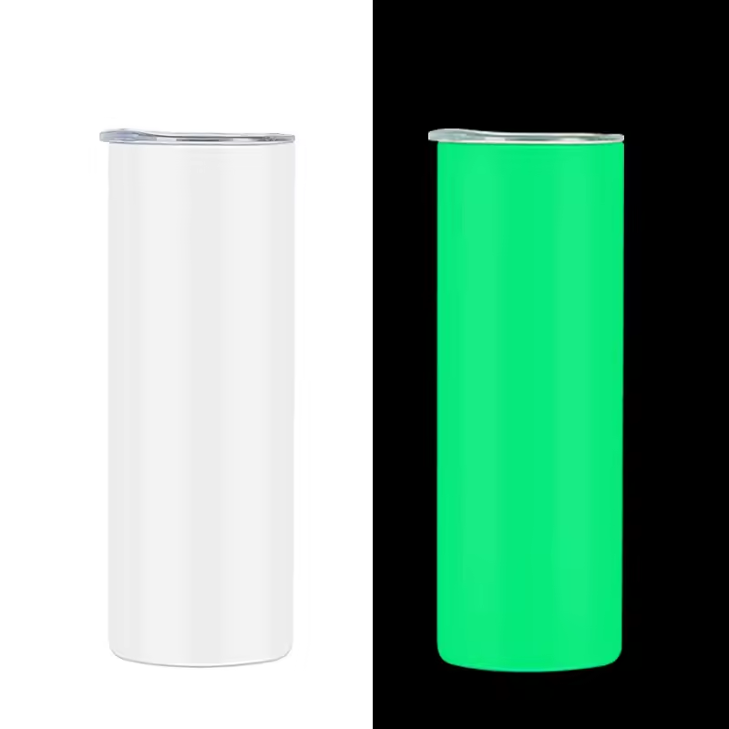Zella 20oz glow in dark sublimation green and blue USA