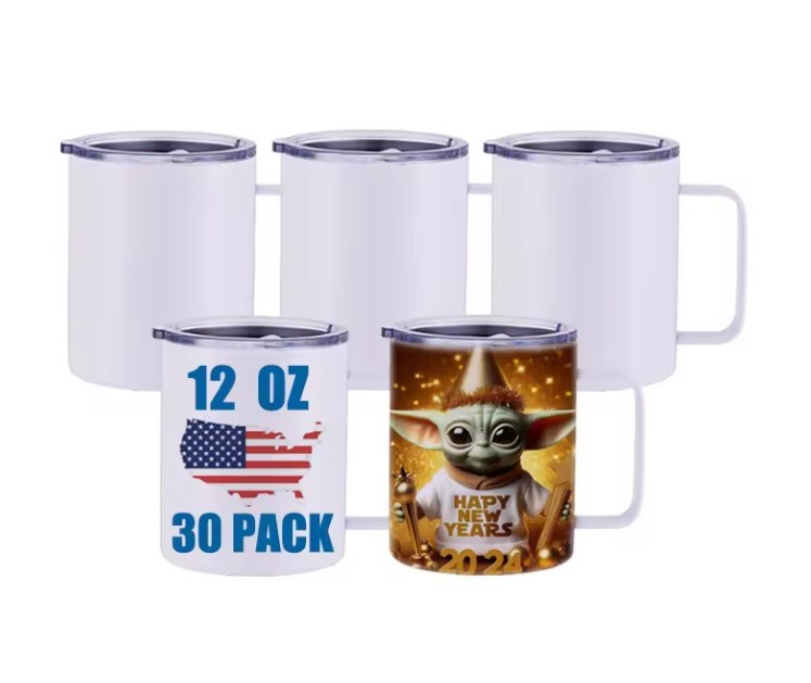 Zella 12OZ Coffee Mug Stainless Steel Double Wall Insulated USA Warehouse Stocked RTS