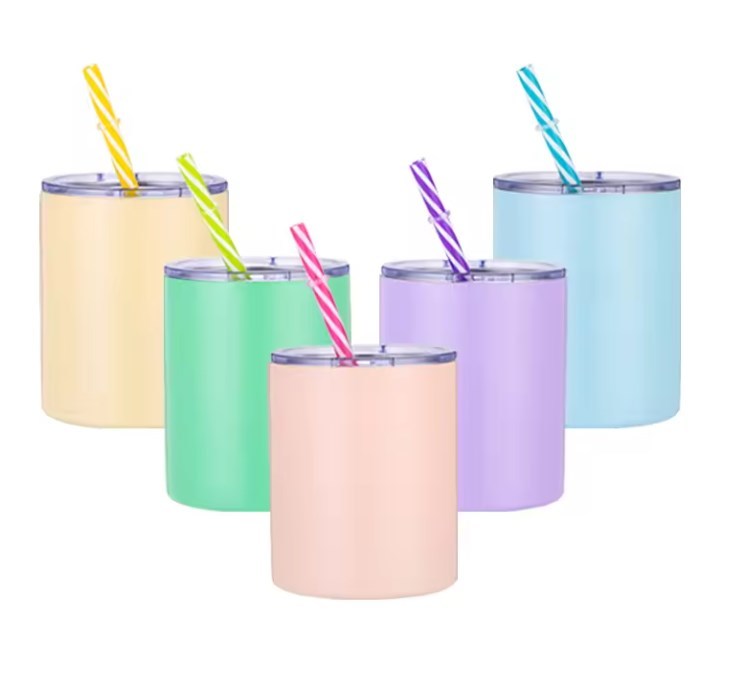 Zella 10oz Sublimation Tumbler Blanks Multi Macaron Colors Matte USA Warehouse RTS