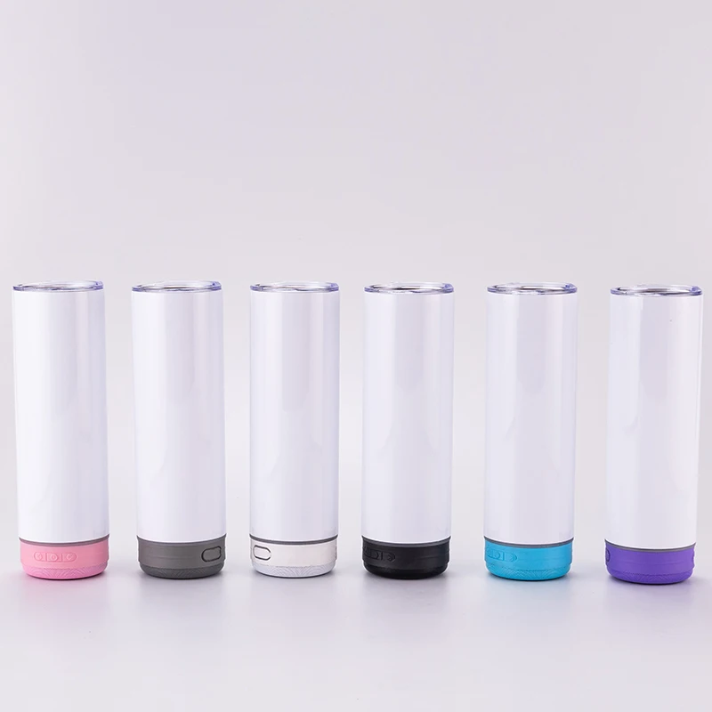 Zella 20oz Bluetooth Speaker Tumblers Sublimation Straight Tumblers USA Warehouse RTS