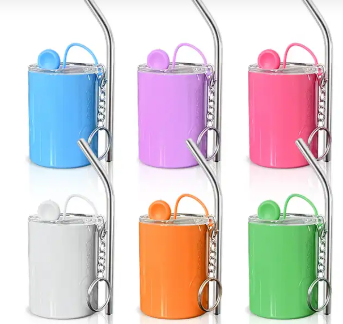 Zella New Hot 3OZ Sublimation Tumbler with Keychains and Metal Straws