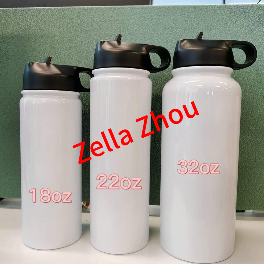 Zella 12oz 18oz 22oz 32oz Sublimation Sports Water Bottles USA Warehouse RTS