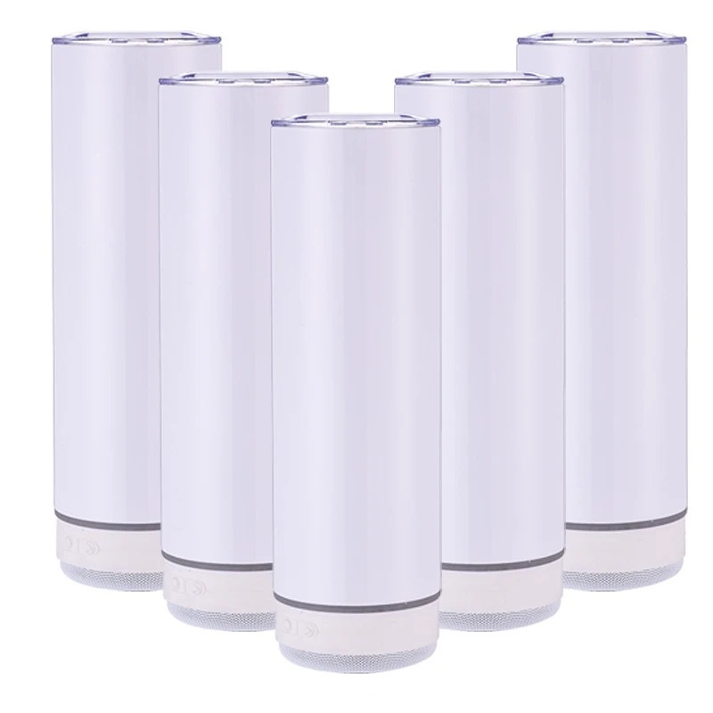 Zella 20oz Bluetooth Speaker Tumblers Sublimation Straight Tumblers USA Warehouse RTS