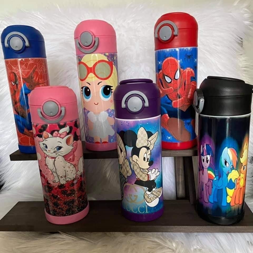 Zella  12oz Flip Top Sublimation Bounce Cups Bottles Straight Tumblers USA Warehouse Stocked