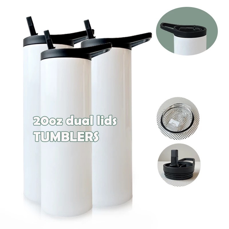 Zella 20oz Sublimation Tumblers with Dual Lids USA Warehouse RTS