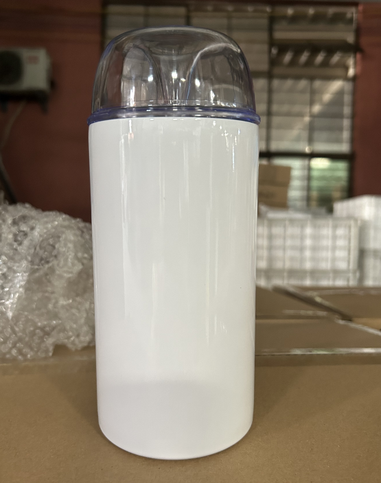 Zella 10oz/24oz white blank sublimation tumbler with designable dome lids and slide lids
