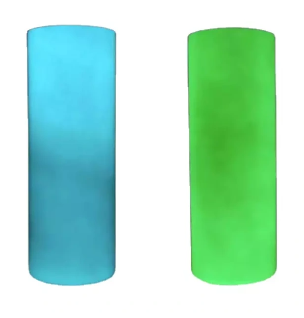 Zella 20oz glow in dark sublimation green and blue USA