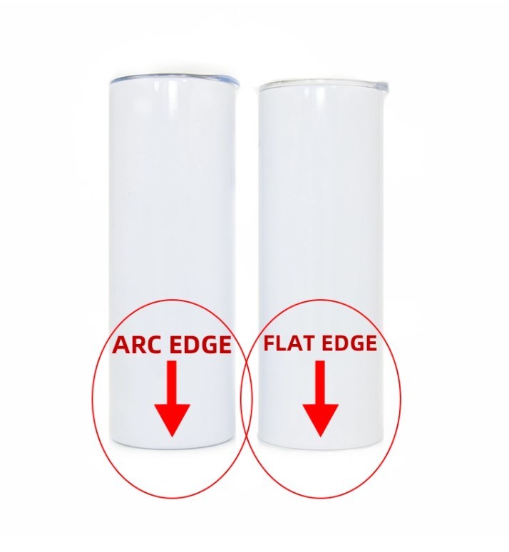 Zella 20OZ flat edge sublimation tumbler US stocked