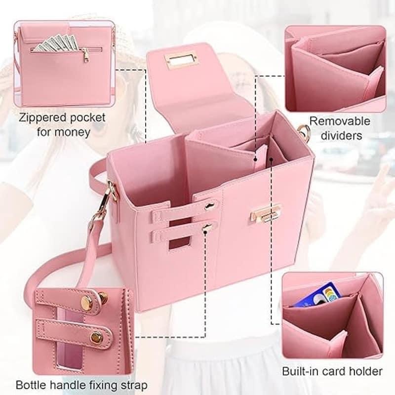 2024 New Water Bottle Carrier with Adjustable Shoulder Strap