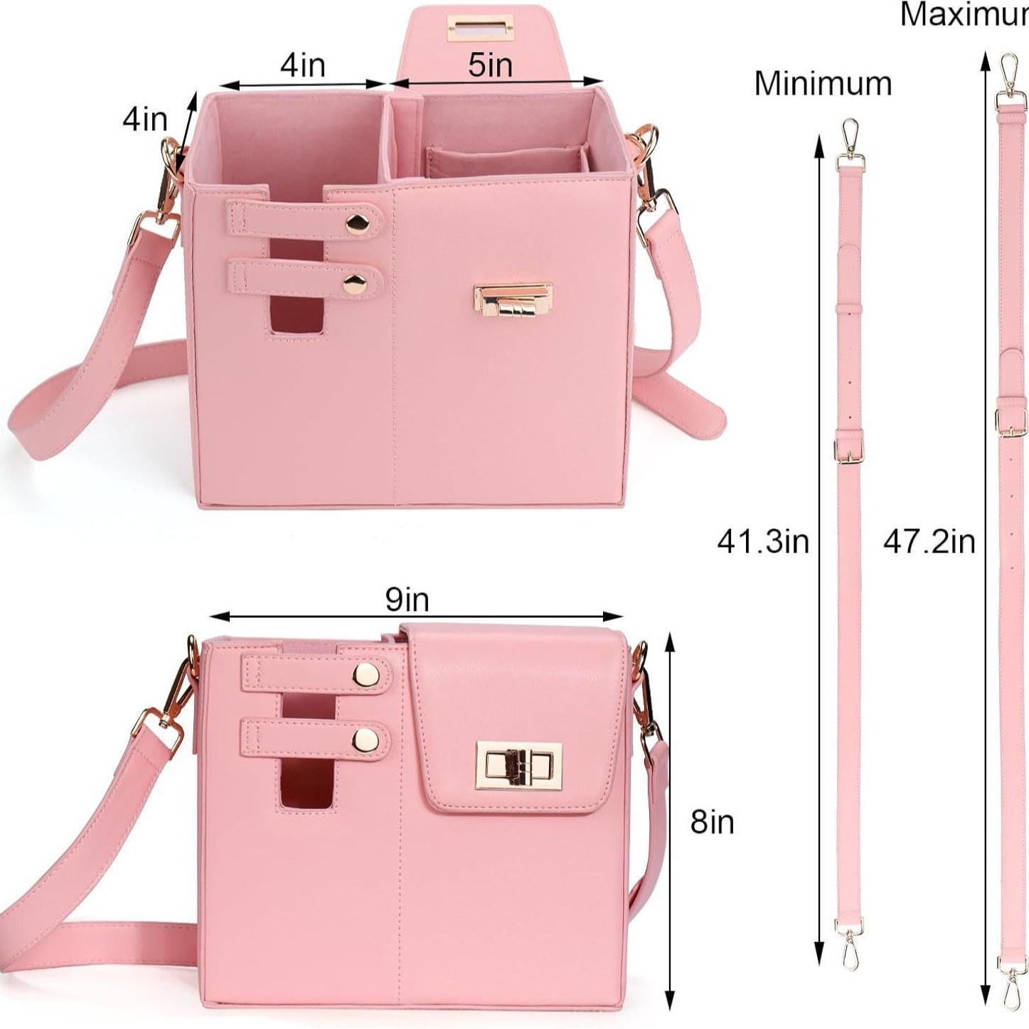 2024 New Water Bottle Carrier with Adjustable Shoulder Strap