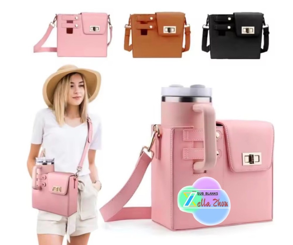 2024 New Water Bottle Carrier with Adjustable Shoulder Strap