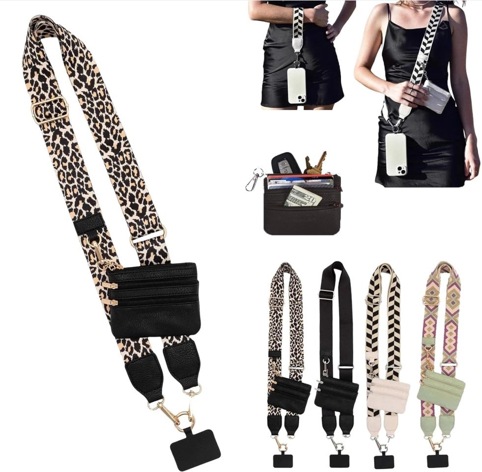 Zella Phone Strap with Zippered Pouch