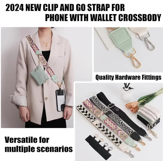 Zella Phone Strap with Zippered Pouch