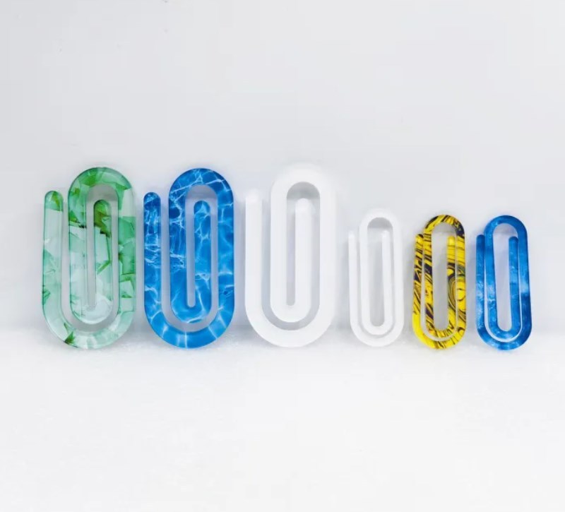 Zella Single Side Sublimation Acrylic White Paper Clip