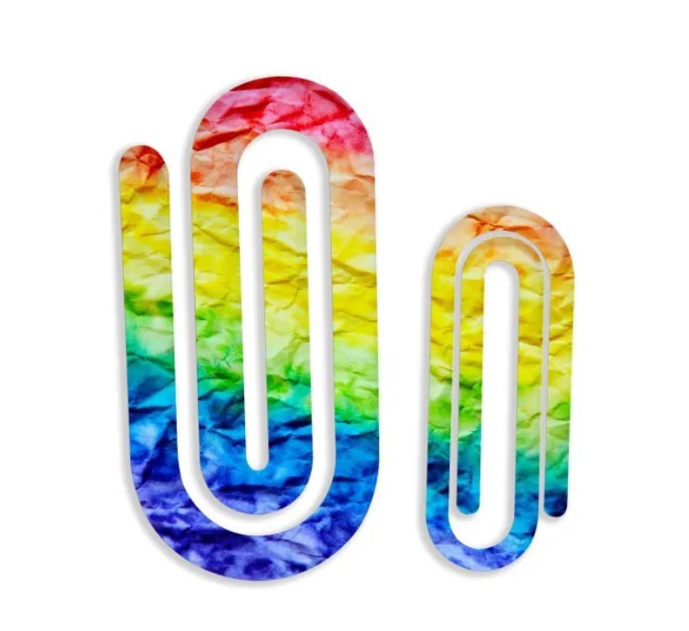 Zella Single Side Sublimation Acrylic White Paper Clip