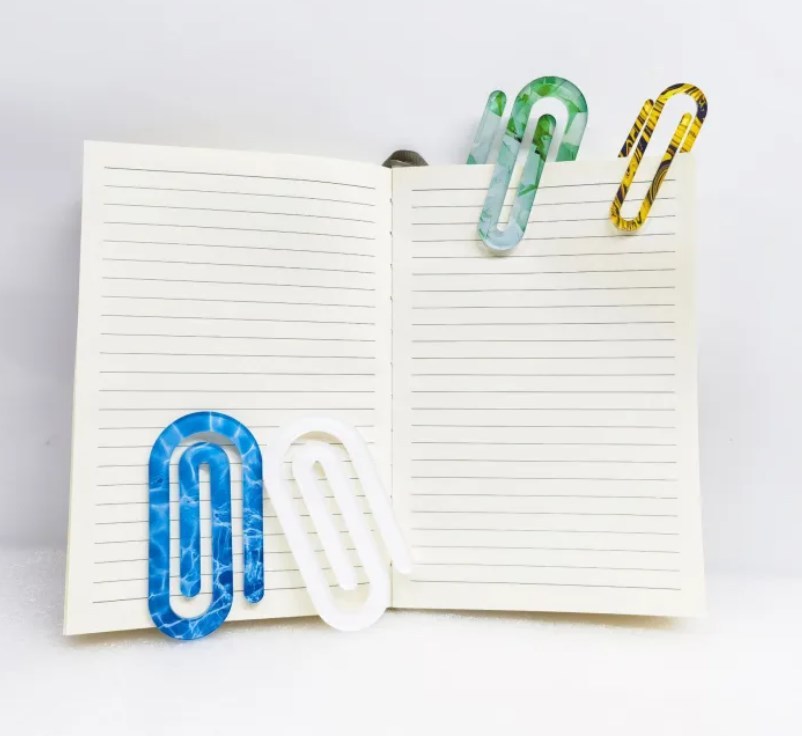 Zella Single Side Sublimation Acrylic White Paper Clip